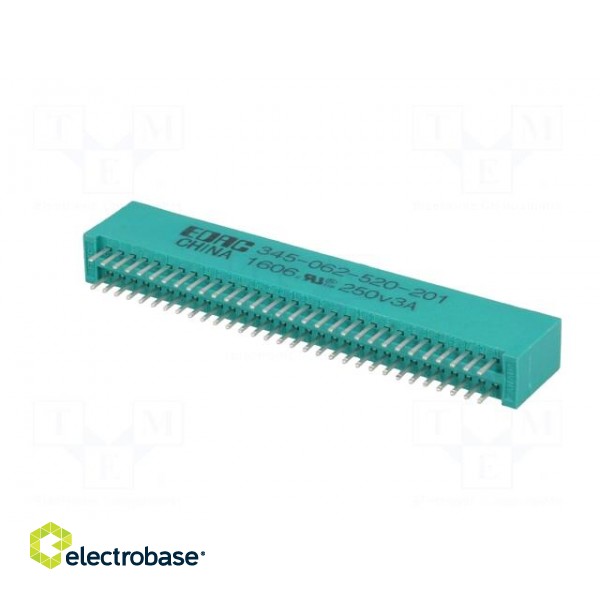 Card edge | PIN: 62 | soldered | on PCBs | gold-plated | 2.54mm image 6