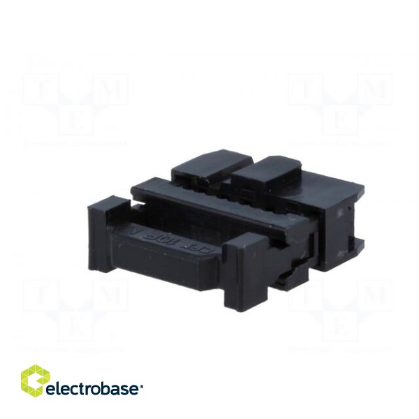 Plug | IDC | female | PIN: 10 | with cable clamp | IDC | for ribbon cable paveikslėlis 6