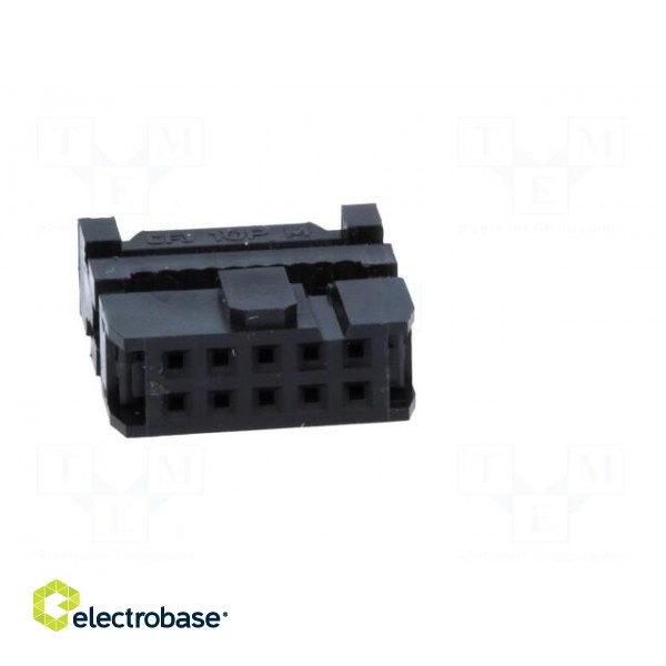 Plug | IDC | female | PIN: 10 | with cable clamp | IDC | for ribbon cable paveikslėlis 9
