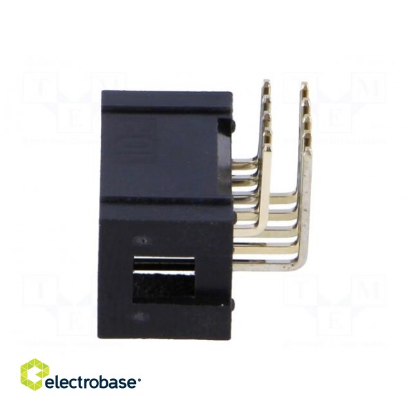Socket | IDC | male | PIN: 10 | angled 90° | THT | gold-plated | 2.54mm image 3