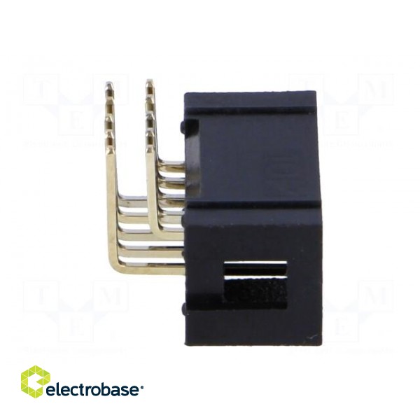 Socket | IDC | male | PIN: 10 | angled 90° | THT | gold-plated | 2.54mm image 7