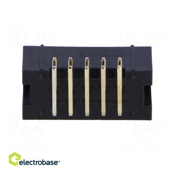 Socket | IDC | male | PIN: 10 | angled 90° | THT | gold-plated | 2.54mm image 5