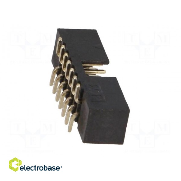 Socket | IDC | male | PIN: 14 | vertical | SMT | gold flash | 2mm image 7