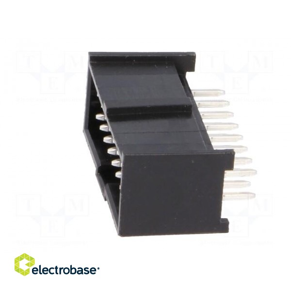 Socket | rectangular | male | C-Grid III | 2.54mm | PIN: 16 | THT | tinned image 3