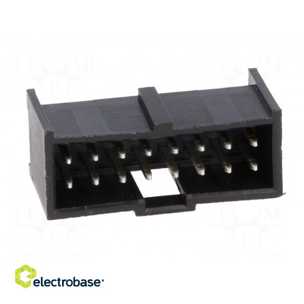 Socket | rectangular | male | C-Grid III | 2.54mm | PIN: 16 | THT | tinned image 9