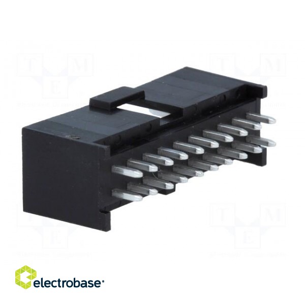 Socket | rectangular | male | C-Grid III | 2.54mm | PIN: 20 | THT | tinned image 4