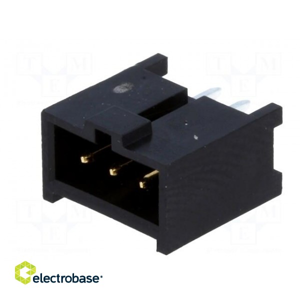 Socket | rectangular | male | C-Grid III | 2.54mm | PIN: 3 | THT | straight image 2