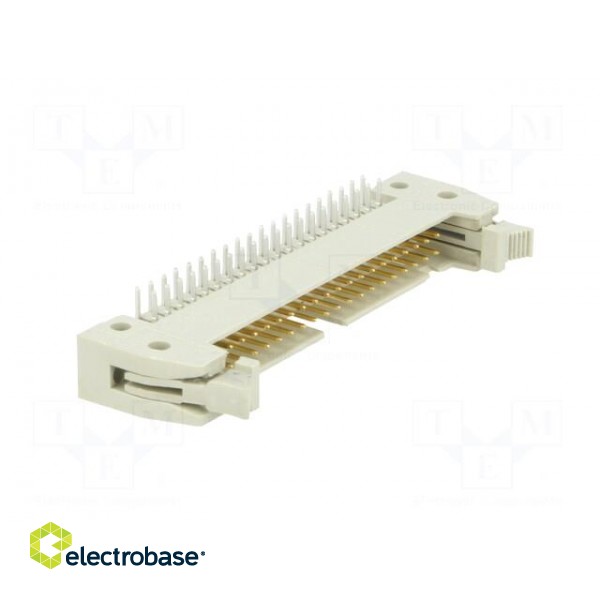 Socket | IDC | male | PIN: 40 | angled 90° | with short latch | THT image 8