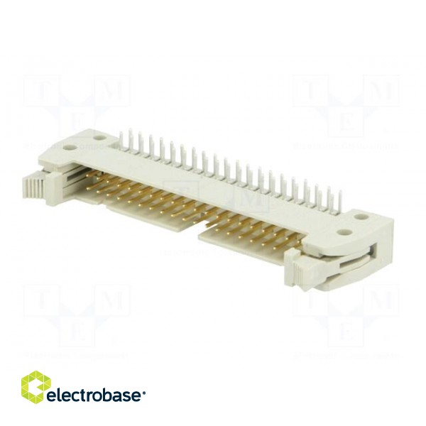 Socket | IDC | male | PIN: 40 | angled 90° | with short latch | THT image 2