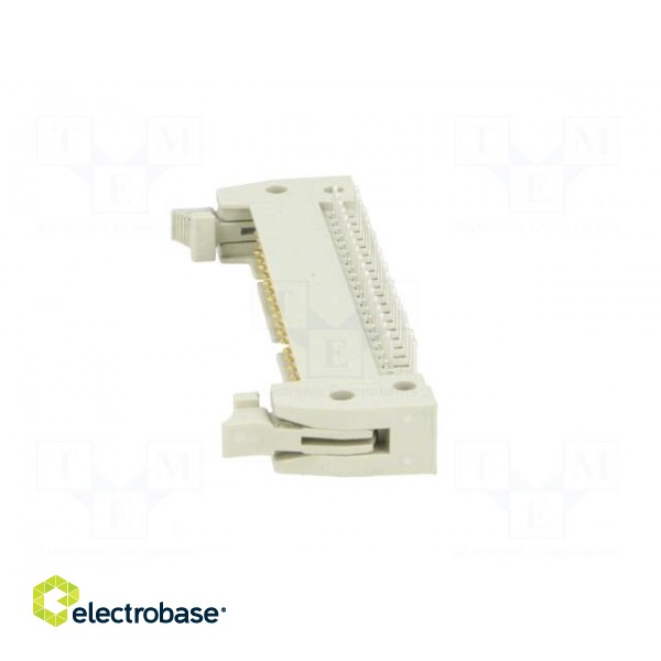 Socket | IDC | male | PIN: 40 | angled 90° | with short latch | THT image 3