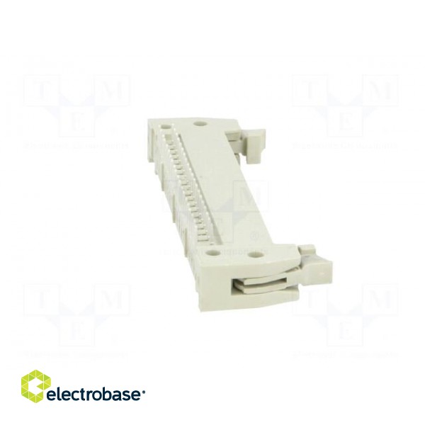 Socket | IDC | male | PIN: 40 | angled 90° | with short latch | THT image 7