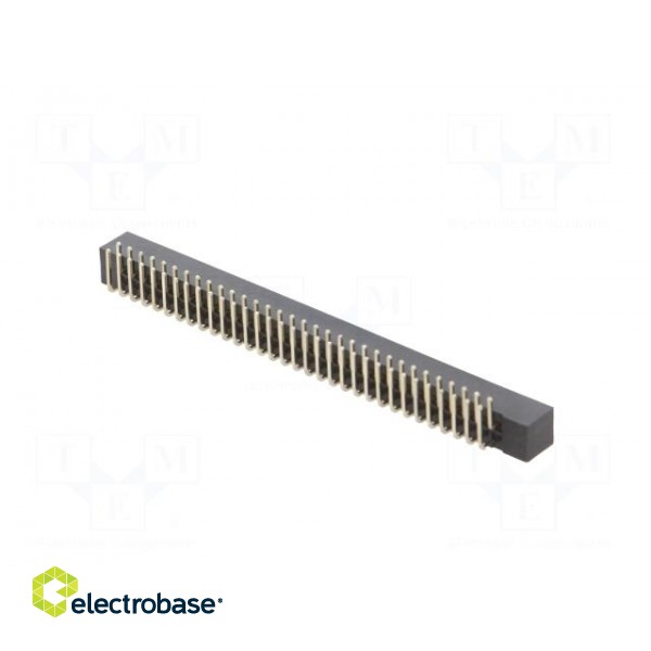 Socket | IDC | male | PIN: 64 | angled 90° | THT | gold flash | 2mm image 6