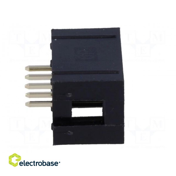 Socket | IDC | male | PIN: 6 | straight | THT | gold-plated | 2.54mm | black image 7