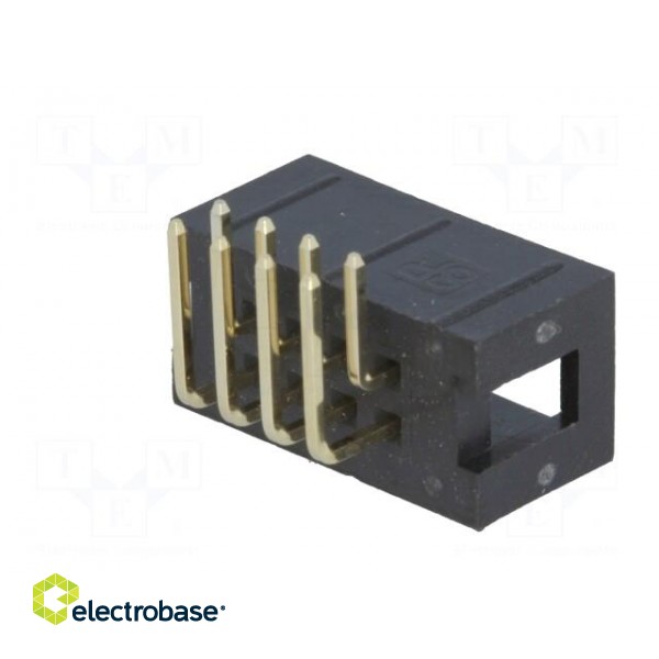 Socket | IDC | male | PIN: 8 | angled 90° | THT | gold-plated | 2.54mm image 6
