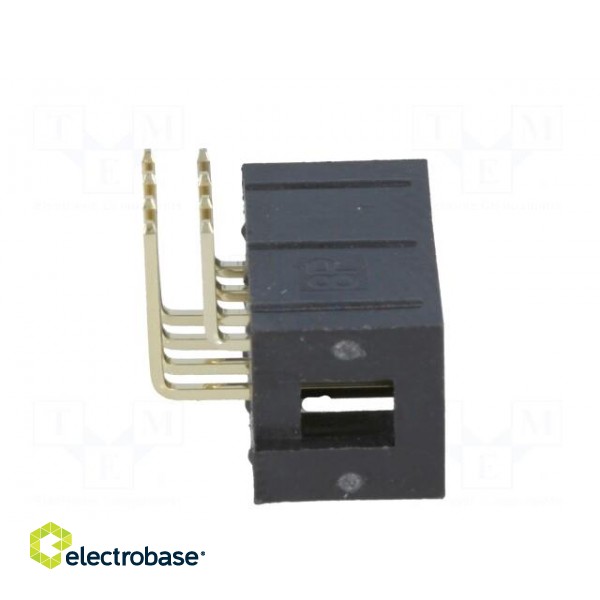 Socket | IDC | male | PIN: 8 | angled 90° | THT | gold-plated | 2.54mm image 7