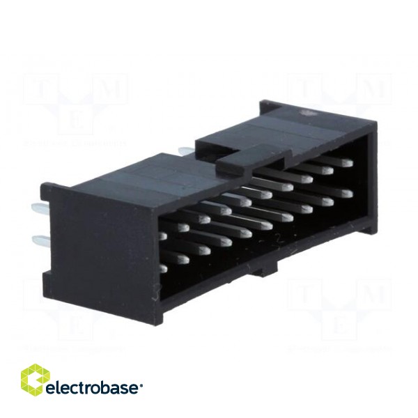 Socket | rectangular | male | C-Grid III | 2.54mm | PIN: 20 | THT | tinned image 8