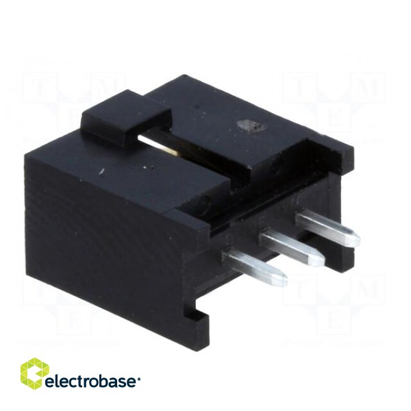 Socket | rectangular | male | C-Grid III | 2.54mm | PIN: 3 | THT | straight image 4