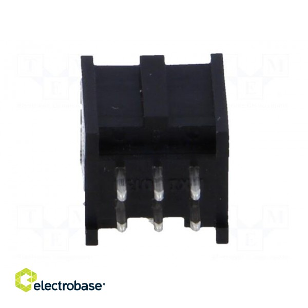 Socket | rectangular | male | C-Grid III | 2.54mm | PIN: 6 | THT | straight image 5