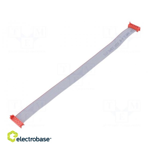 Ribbon cable with connectors | Cable ph: 1.27mm | Len: 0.2m | PIN: 10
