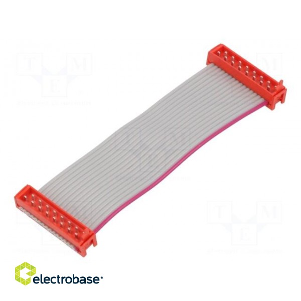 Cable: ribbon cable with connectors | PIN: 16 | Layout: 2x8 | plug
