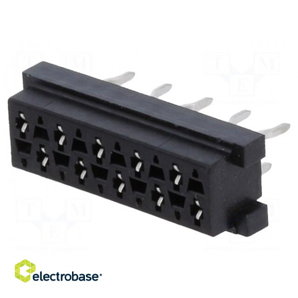 Micro-MaTch | socket | female | PIN: 10 | THT | on PCBs | Layout: 2x5 фото 1