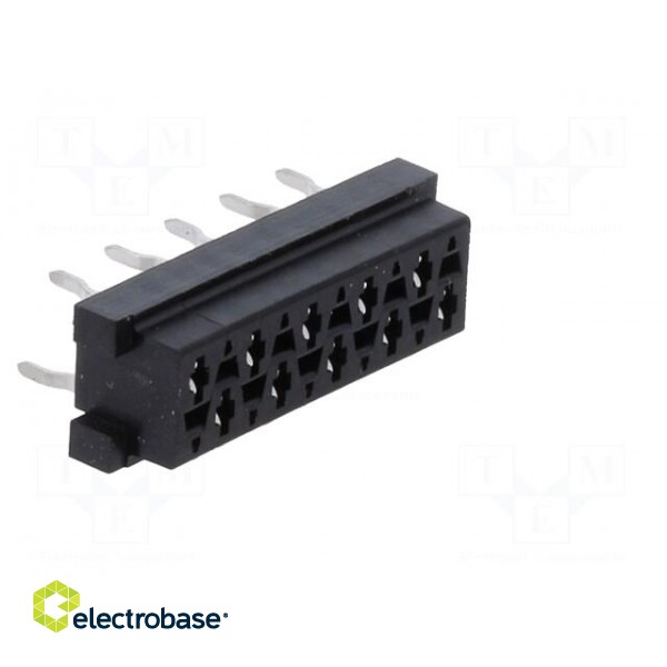 Micro-MaTch | socket | female | PIN: 10 | THT | on PCBs | Layout: 2x5 paveikslėlis 8