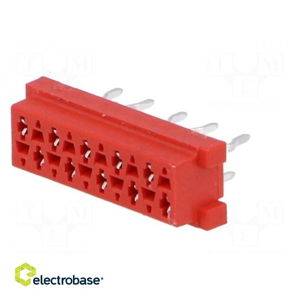 Micro-MaTch | socket | female | PIN: 10 | THT | on PCBs | Layout: 2x5 paveikslėlis 2