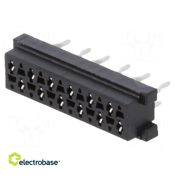 Micro-MaTch | socket | female | PIN: 12 | THT | on PCBs | Layout: 2x6 фото 1