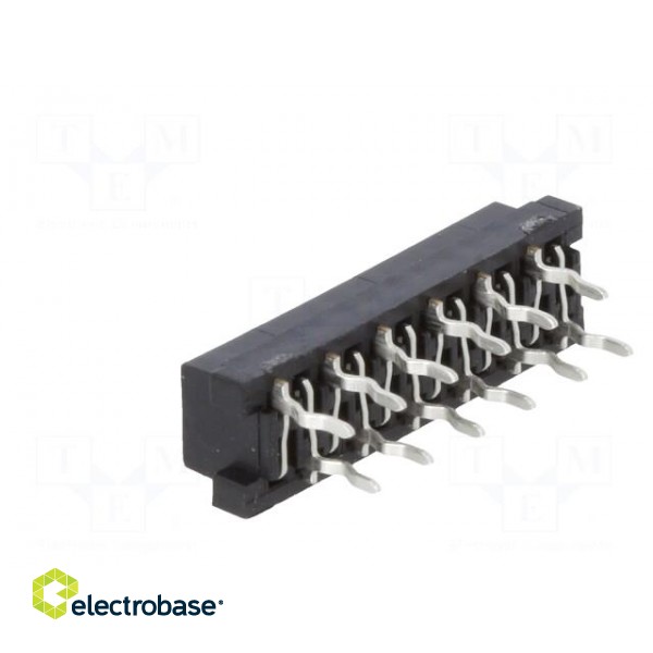 Micro-MaTch | socket | female | PIN: 12 | THT | on PCBs | Layout: 2x6 фото 4