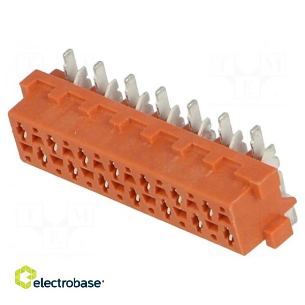 Micro-MaTch | socket | female | PIN: 14 | SMT | on PCBs | Layout: 2x7 image 1