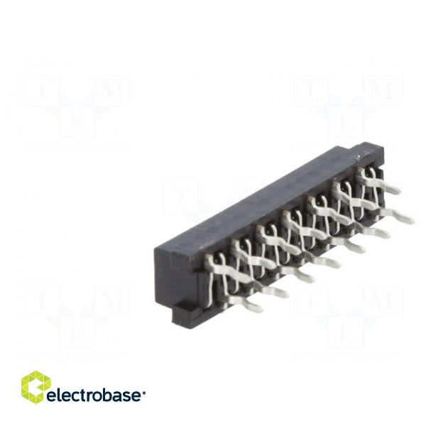 Micro-MaTch | socket | female | PIN: 14 | THT | on PCBs | Layout: 2x7 фото 4