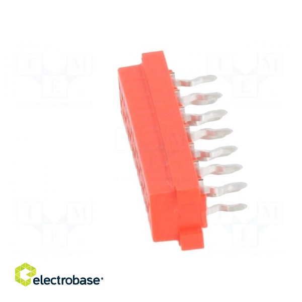 Micro-MaTch | socket | female | PIN: 14 | THT | on PCBs | Layout: 2x7 фото 3