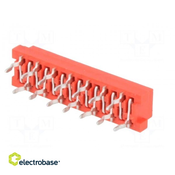 Micro-MaTch | socket | female | PIN: 14 | THT | on PCBs | Layout: 2x7 paveikslėlis 6