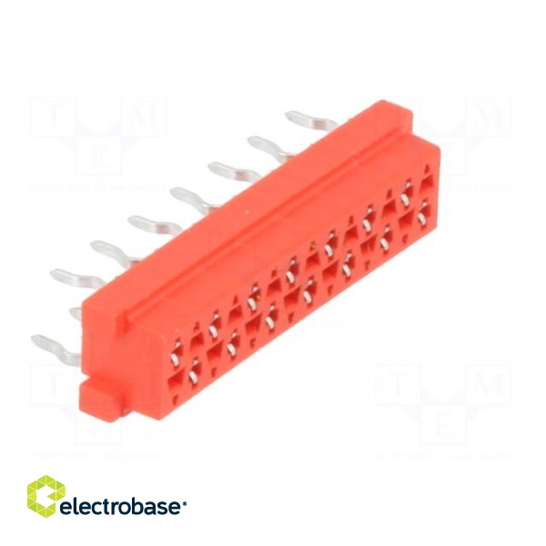Micro-MaTch | socket | female | PIN: 14 | THT | on PCBs | Layout: 2x7 paveikslėlis 8