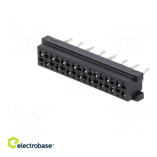 Micro-MaTch | socket | female | PIN: 16 | THT | on PCBs | Layout: 2x8 image 2