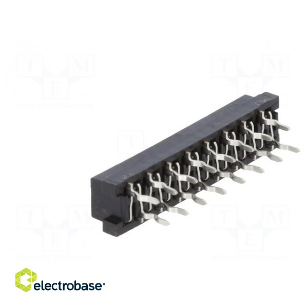 Micro-MaTch | socket | female | PIN: 16 | THT | on PCBs | Layout: 2x8 image 4