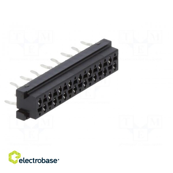 Micro-MaTch | socket | female | PIN: 16 | THT | on PCBs | Layout: 2x8 фото 8