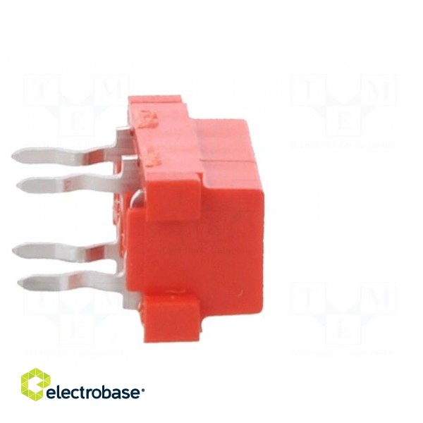 Micro-MaTch | socket | female | PIN: 4 | THT | on PCBs | Layout: 2x2 фото 7