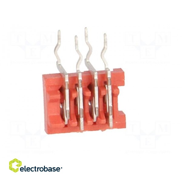 Micro-MaTch | socket | female | PIN: 4 | THT | on PCBs | Layout: 2x2 фото 5
