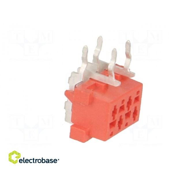 Micro-MaTch | socket | female | PIN: 4 | THT | on PCBs | Layout: 2x2 image 8