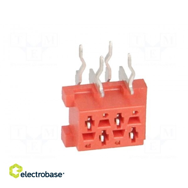 Micro-MaTch | socket | female | PIN: 4 | THT | on PCBs | Layout: 2x2 image 9