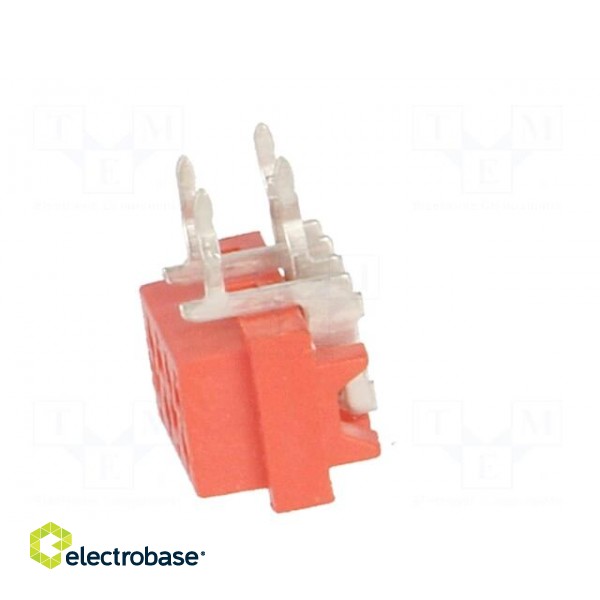 Micro-MaTch | socket | female | PIN: 4 | THT | on PCBs | Layout: 2x2 фото 3