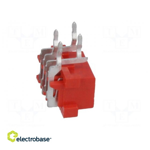 Micro-MaTch | socket | female | PIN: 4 | THT | on PCBs | Layout: 2x2 image 7