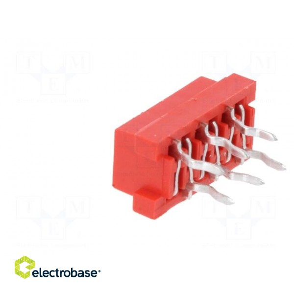 Micro-MaTch | socket | female | PIN: 6 | THT | on PCBs | Layout: 2x3 image 4