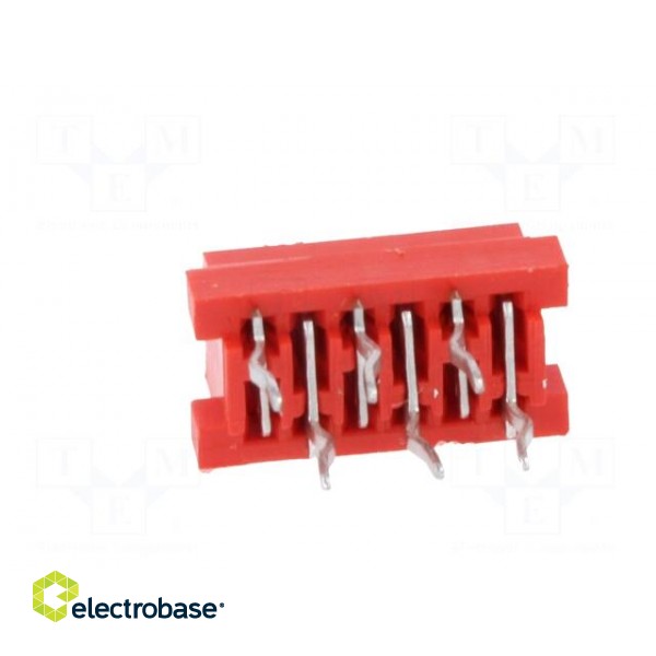 Micro-MaTch | socket | female | PIN: 6 | THT | on PCBs | Layout: 2x3 image 5
