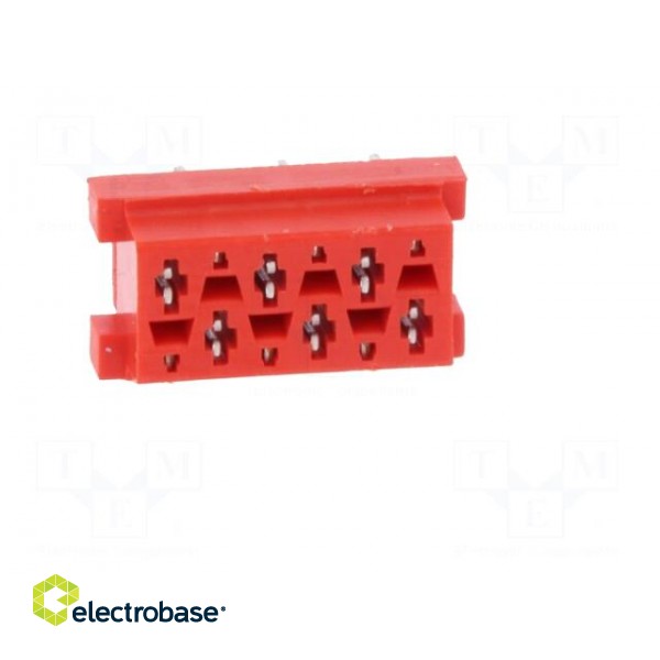 Micro-MaTch | socket | female | PIN: 6 | THT | on PCBs | Layout: 2x3 image 9