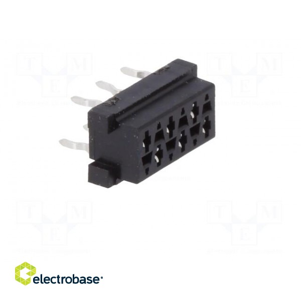 Micro-MaTch | socket | female | PIN: 6 | THT | on PCBs | Layout: 2x3 image 8