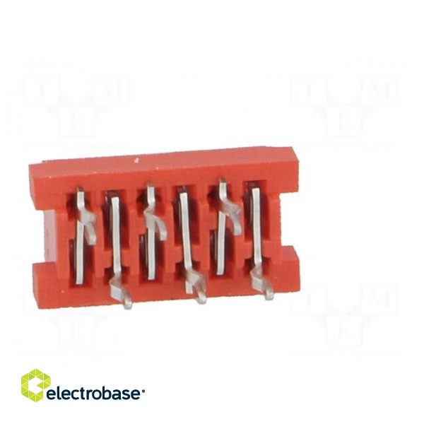 Micro-MaTch | socket | female | PIN: 6 | THT | on PCBs | Layout: 2x3 image 5