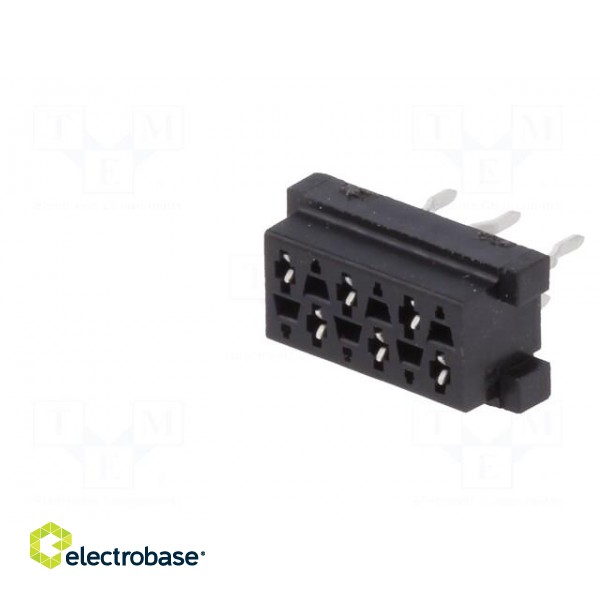 Micro-MaTch | socket | female | PIN: 6 | THT | on PCBs | Layout: 2x3 фото 2