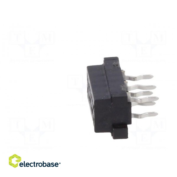 Micro-MaTch | socket | female | PIN: 6 | THT | on PCBs | Layout: 2x3 image 3